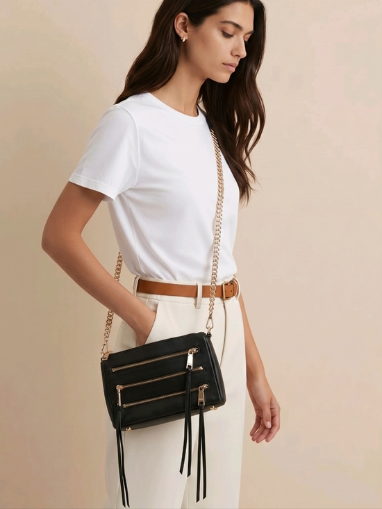 Rebecca Minkoff Handbags - Rebecca Minkoff MAC Black Leather Crossbody Bag